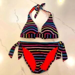VICTORIA’S SECRET Rainbow Bikini Size Small/Med RARE, SOLD OUT ONLINE